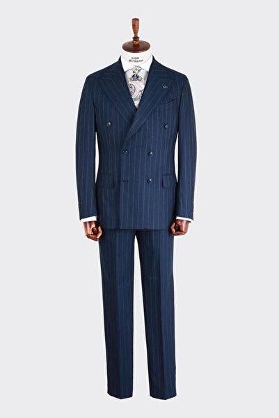 Kadir Büyükkaya Erkek Kruvaze Takım Elbise-KAB1228S
