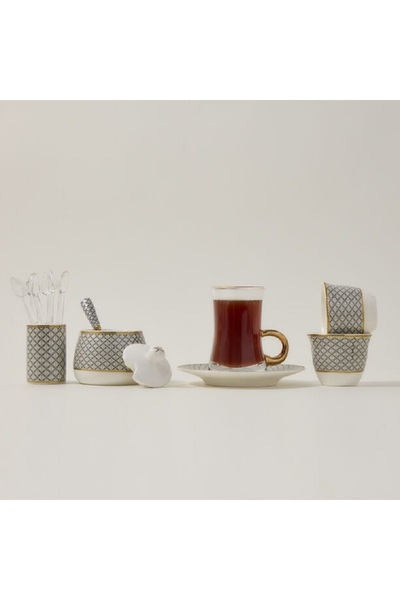 Dallaty 28pcs Arabic tea and coffee set