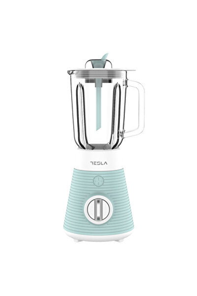 TESLA Blender BL510BWS, 500W, Glass jug with a capacity of 1.5 liters, Pulse, Quad blade, White/Mint