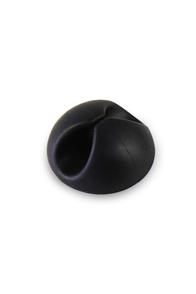 Dali Clemă autoadezivă cu 1 slot pentru organizarea cablurilor, Negru