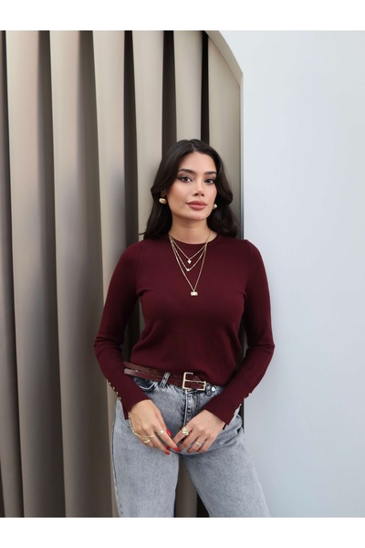 ESRAHELVACI Long Sleeve Buttoned Knitwear