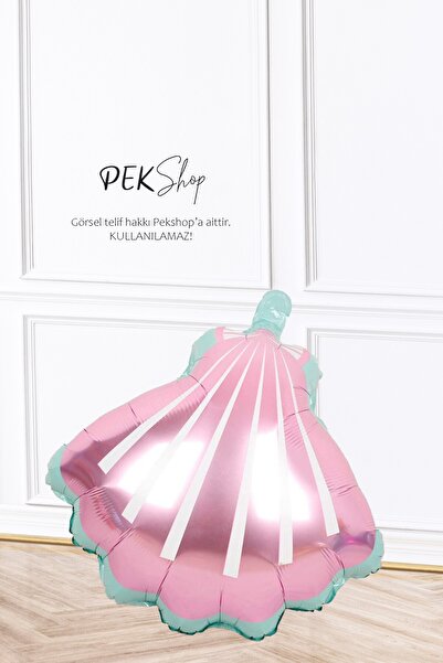 PEKSHOP Pink Seashell Foil Balloon Mermaid Theme Birthday Oyster Balloon