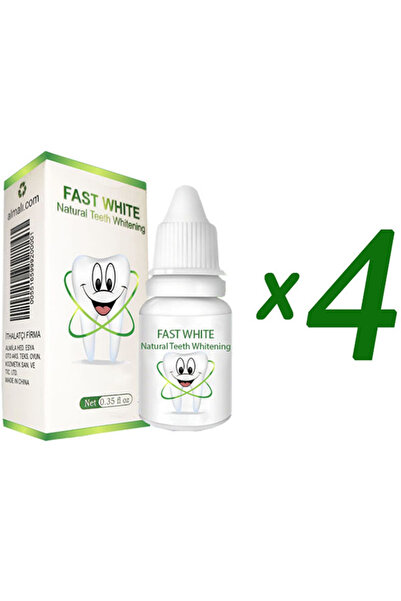 FAST WHİTE NATURAL TEETH WHİTENİNG Ekonomik 10 Ml Diş Beyazlatma Ve Tartar Te...