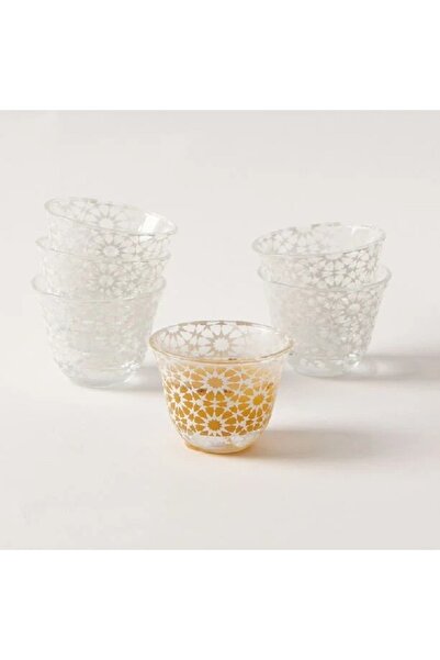 ORIAN طقم فناجين قهوة عربية زجاج أبيض