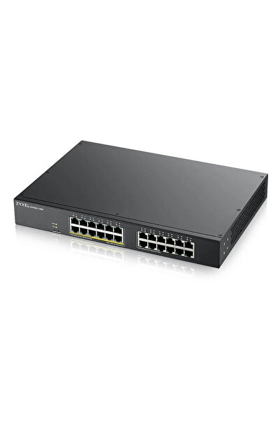 ZyXEL GS1900-24 24-port GbE L2 12 Port PoE Smart Switch rackmount 130 Watt
