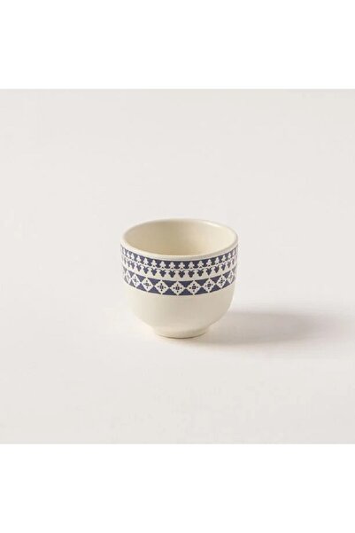 ORIAN طقم فناجين قهوة عربية من البورسلين الأزرق والأبيض، 6 قطع