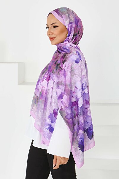 TOFİSA Bamboo Kiraş Shawl Lilac - 27617