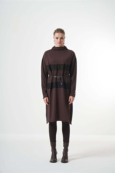 MissWhence Lace detailed knitwear tunic