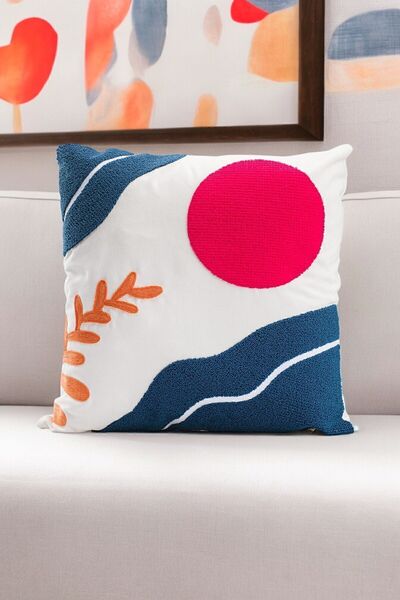 ASDİVA 3-Piece Panoroma Decorative Throw Pillow Cover – Bohemian Abstract Landscape Punch + Fuchsia + Petrol 45X45Cm