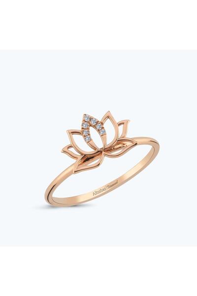 Altınbaş Pırlanta Lotus Çiçeği Yüzük