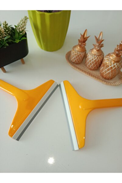 HANK 2 Li Sarı Küçük Boy Çek Çek Cam Çekpası Oto Cam Çekpası Çekpas Ayna, Tezgah, Banyo 18x17 Cm