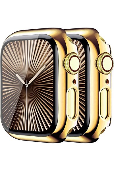 bbtech Apple Watch SE 3 40mm Uyumlu Parlak Kasa ve Ekran Koruyucu Şık Görünüm Sert PC Shine Kasa