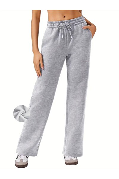 modlux Γυναικεία γκρι φαρδιά φόρμα-αθλητικά ρούχα μεγάλου μεγέθους, χαλαρή εφ...