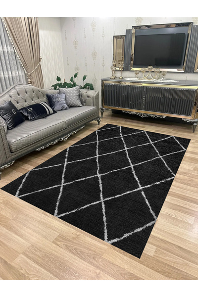 Bordo Halı Yıkanabilir Kaymaz Taban Halı Mutfak Dekor Yolluk Koridor Halısı S...