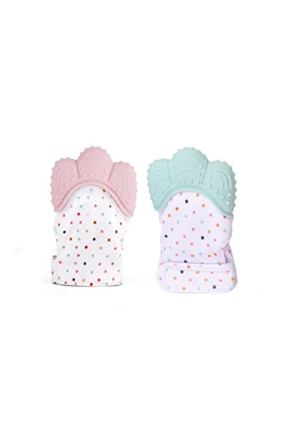PIKKABOO Organic 2in1 BPA Free nonslip baby mitten teether & pacifier