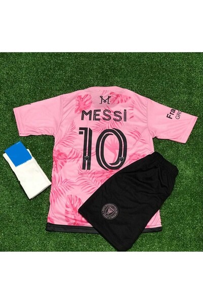 Alaturka Mix İ.n.t.e.r Miami 2024/25 Yeni Sezon Lionel Messi Çocuk Forması 3'...