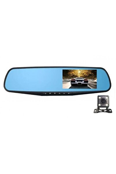 FOXMAG24 Car Camera, Mirror, Dual Lens, 4.3" Display, Full HD 1080P Night Vision, Motion Sensor