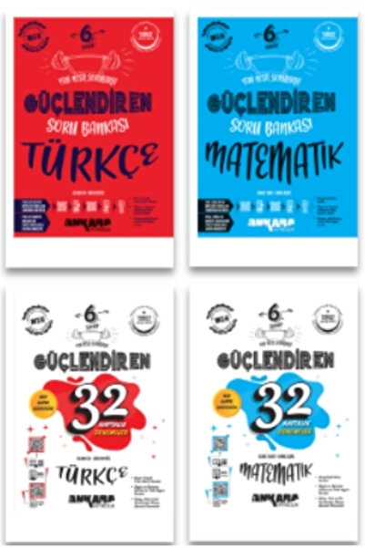 Ankara Yayıncılık 6. Sınıf Türkçe - Matematik Güçlendiren Soru Bankaları ve 3...