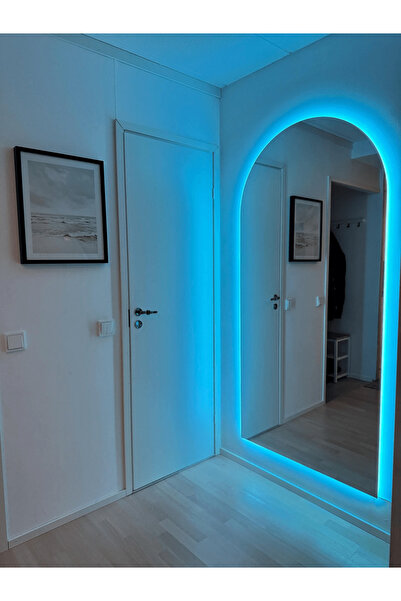 Muummirror RGB Ledli Oval Boy Aynası - Spor Salonları İçin Ledli Boy Aynası -...