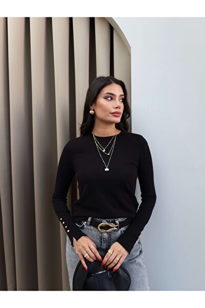 ESRAHELVACI Long Sleeve Buttoned Knitwear