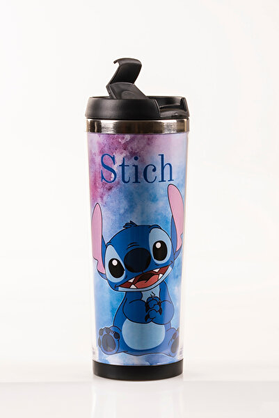 MUKKO HOME ترمس فولاذي مزخرف بتطريز - 360 مل |   غطاء مانع للتسرب، وعاء داخلي من الفولاذ، 19 سم