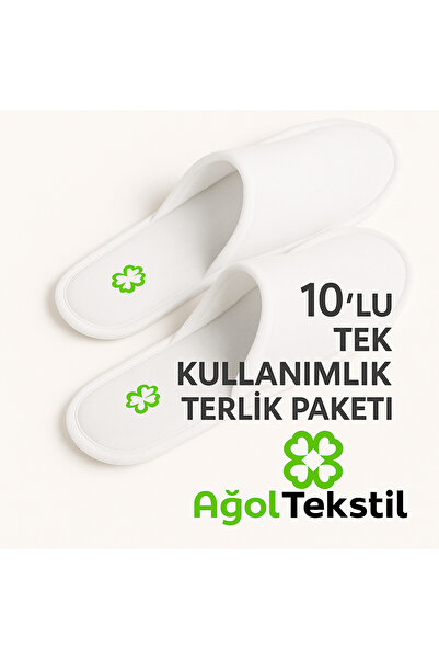 ağol tekstil 10 Disposable Hotel Slippers