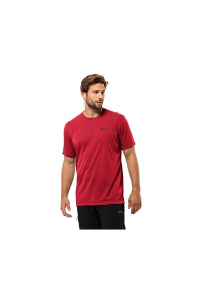 Jack Wolfskin Vonnan S/s T M Red Glow Erk Футболка