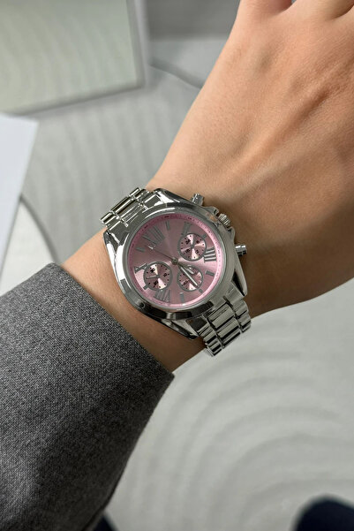 polo55.sport.1855 Silver Metal Women's Wristwatch with Decorative Pink Dial