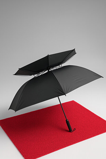 MACERATİ Siyah Çift Katli Otomatik Premium Protokol Erkek Şemsiye