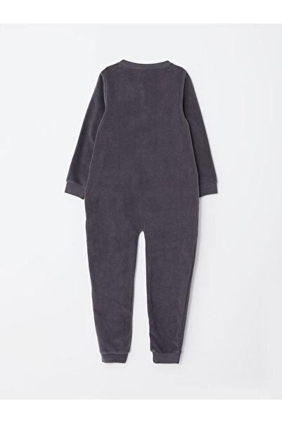 LC Waikiki Anthracite Crew Neck Basic Long Sleeve Fleece Boys' Sleeping Bag