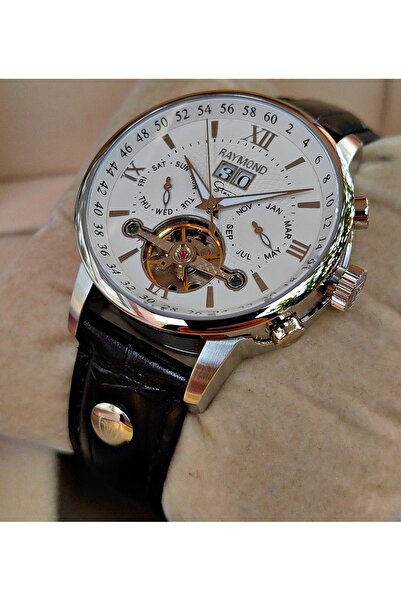 Raymond Star Series White Dial Automatic Men's Wristwatch