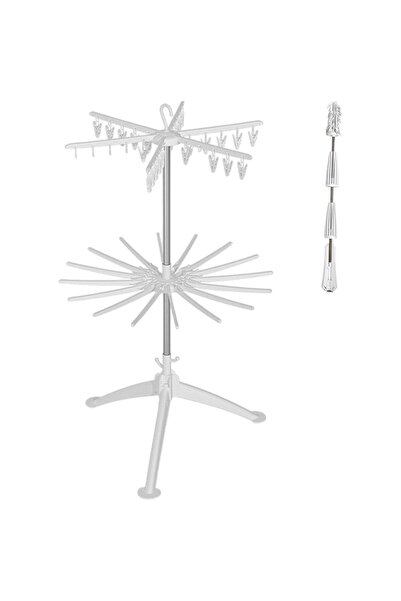 Flippy Vertical Clothes Dryer Flippy, 2 Levels, Foldable, ABS+PP+Stainless Steel, 360° Rotation, 130 x 75