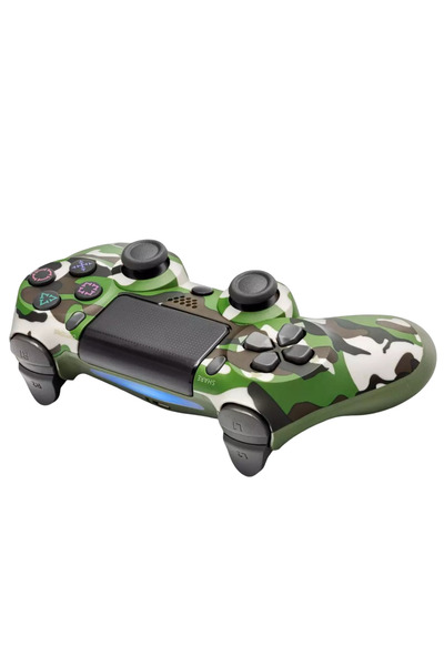 TEKMAKG Kablosuz Bluetooth Gamepad – PS4, Mi Box, Telefon, Tablet, PC Uyumlu Oyun Kolu - YEŞİL KAMUFLAJ