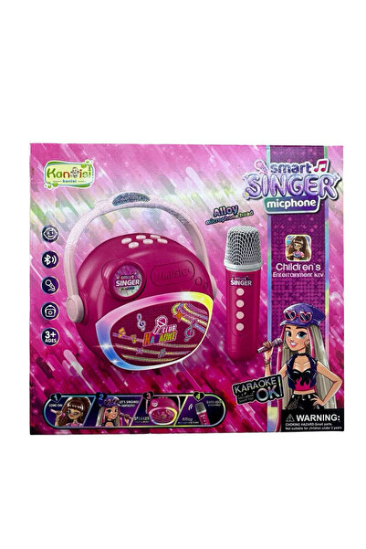 JPT Set Karaoke Smart Singer cu Microfon si Boxa Portabila, Roz