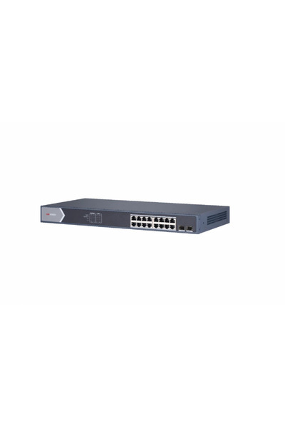 Hikvision Switch Gigabit DS-3E1518P-SI L2 PoE cu 16 porturi
