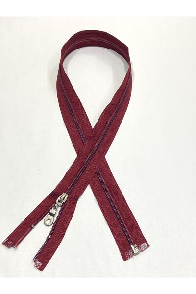 karantuhafiye Eşofman Mont Fermuarı / 70 cm / Bordo Lacivert Dikiş / msn051