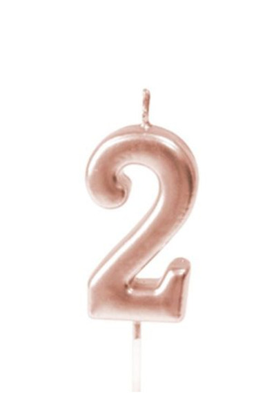 Share the Love Two Number Candle - Rose Gold