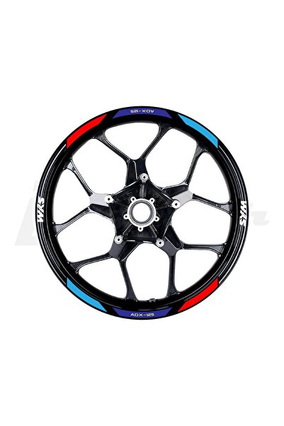 Motiker SYM ADX-125 Sticker Jant Renkli Etiket Modeli Sticker