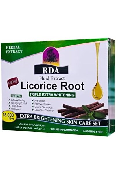 RDA مجموعة العناية بالبشرة بجذر عرق السوس من RDA، 5 قطع