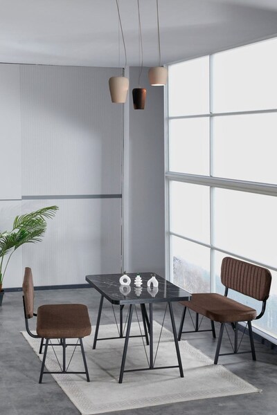 Mygusi Hayat 70x110 Bendir Mutfak Masası, Mutfak Masası Takımı, Yemek Masası,...