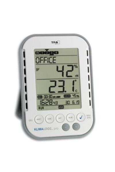 TFA Professional Thermo-Hygrometer with Data Logging Function, KLIMALOGG PRO 30.3039.IT