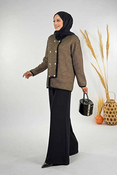 Bym Fashion Buttoned Knitwear Cardigan 18318 Black