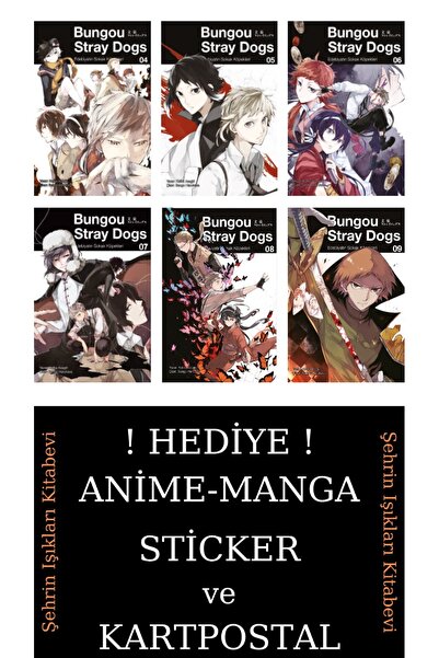 Gerekli Şeyler Yayıncılık Bungou Stray Dogs 4-5-6-7-8-9 Manga Seti (6 KİTAP) ...