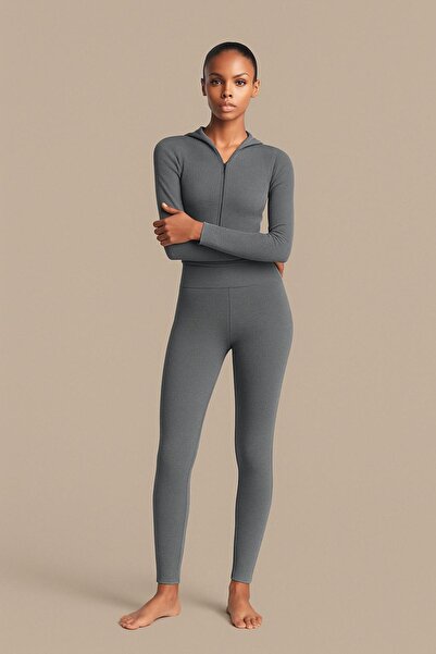 HAKKE Yüksek Bel Fitilli Düz TAYT