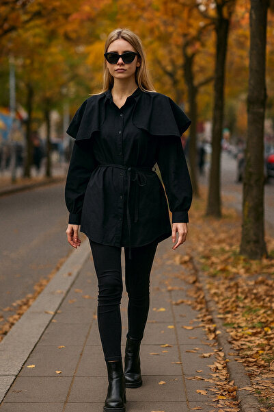unika boutique Дамска риза с детайл на рамото