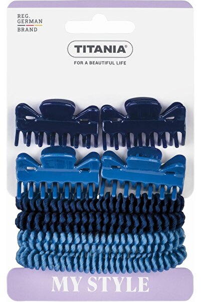 TİTANİA Clip + Hair Tie Set (8 Pieces) by