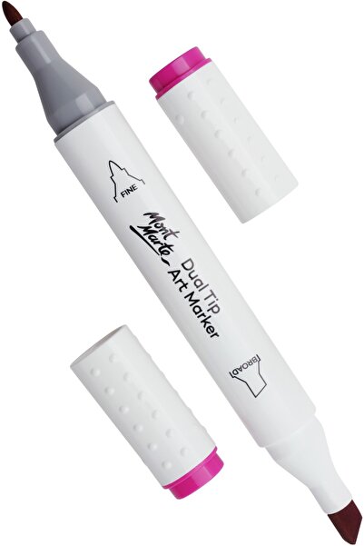 Mont Marte قلم فني مزدوج الطرف من إم إم ماركر - أرجواني أحمر زاهي 86