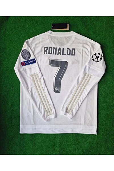 Forma R'eal Madri'd RONALDO CR7 2016 Şampiyonlar Ligi Final Yetişkin Forması ...