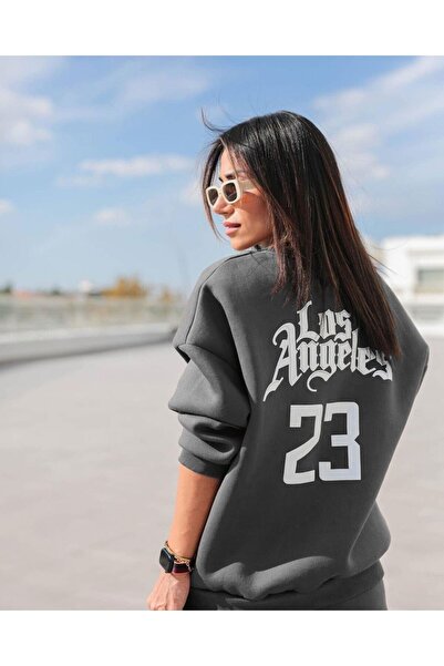 NoVibe Los Angels 23 Design Printed Oversize Tracksuit Set