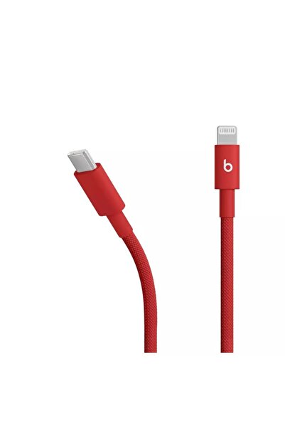 Beats كابل Apple TYPE C إلى Lightning Woven بطول 1.5 متر، لون أحمر سريع